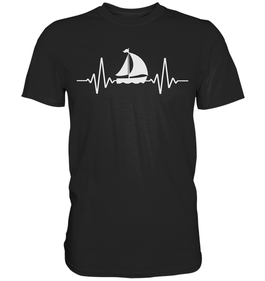 Segeln Herzschlag Segeltrip Segelschiff Segeln Segler  - Premium Shirt