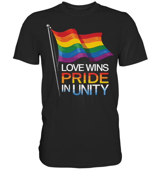 Love Wins Pride Outfit Regenbogen LGBTQ  - Premium Shirt