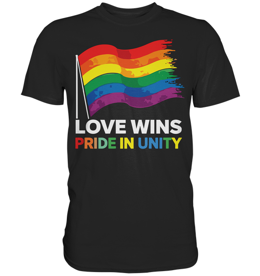 Love Wins Pride Outfit Regenbogen LGBTQ - Premium Shirt