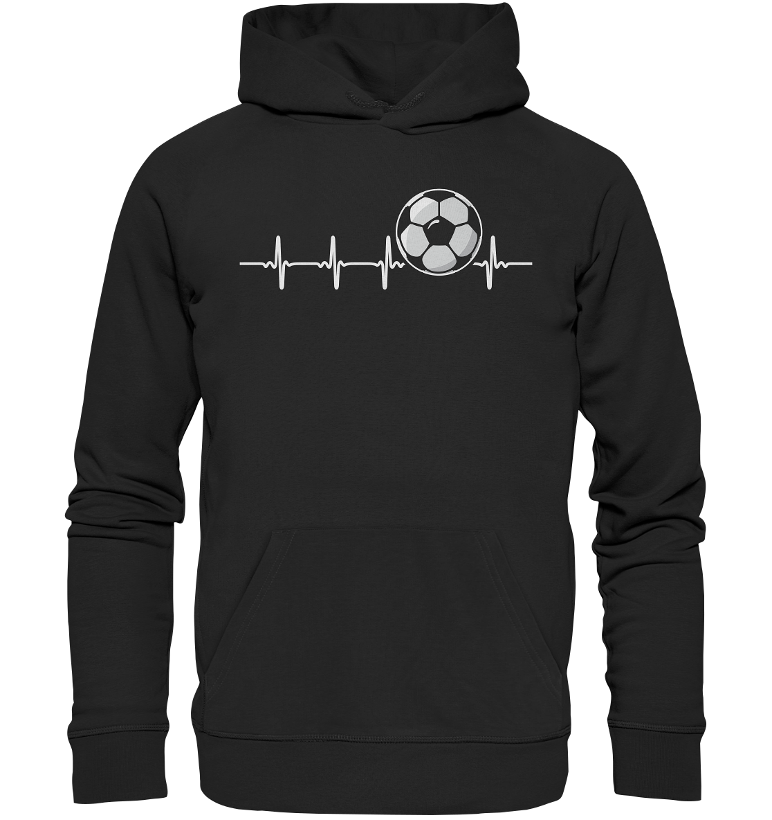 Fußball Herzschlag Fußball Fan Fußballer Fußballspiel - Premium Unisex Hoodie