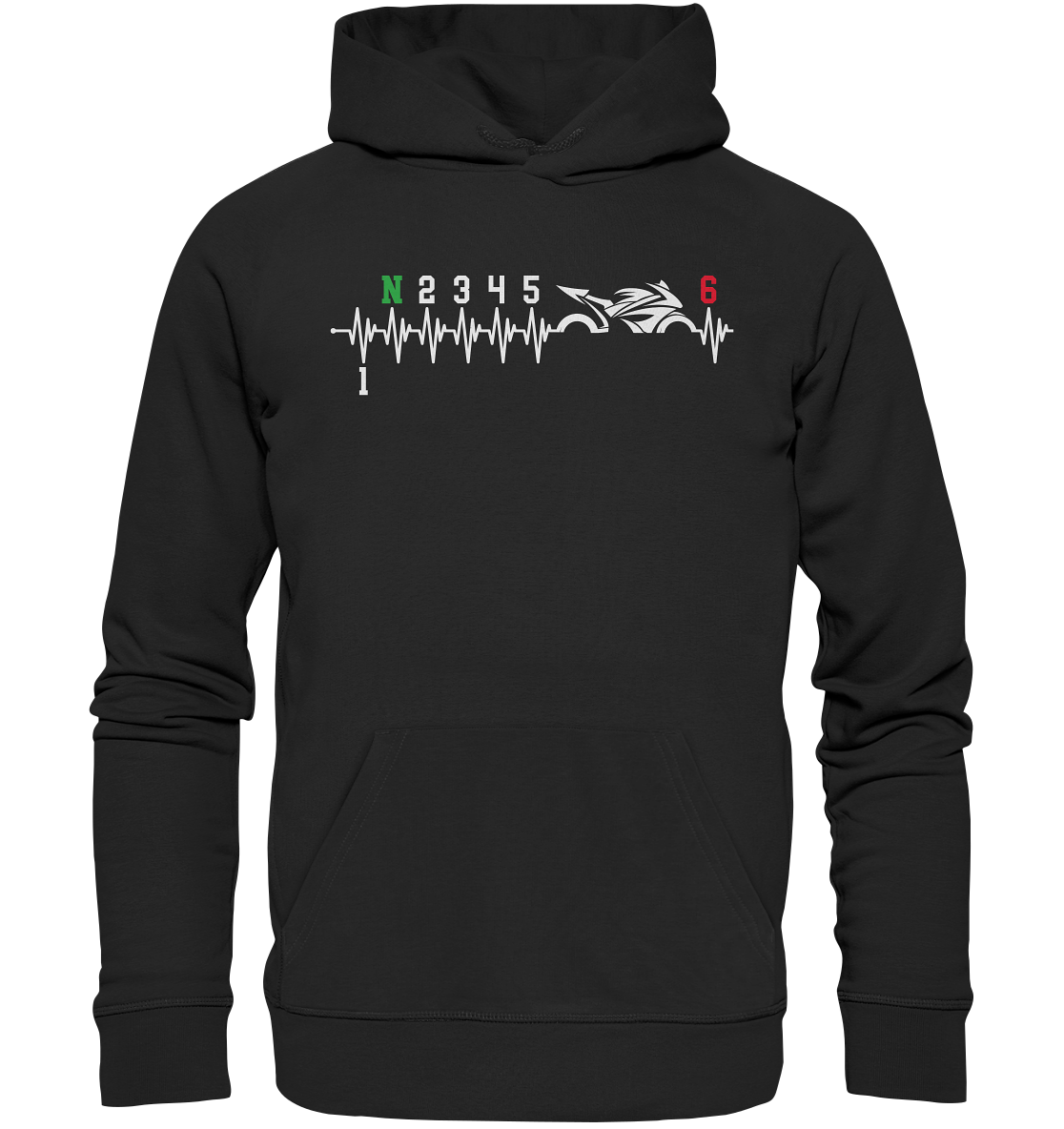 Motorrad Motorrad Herzschlag Supermoto Bike Motorradfahrer - Premium Unisex Hoodie