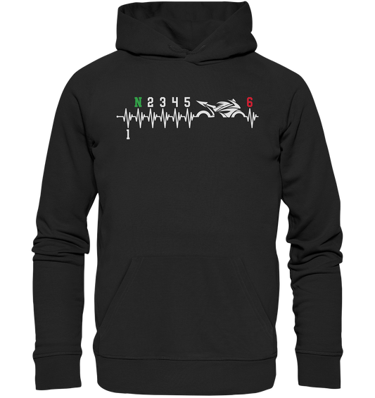 Motorrad Motorrad Herzschlag Supermoto Bike Motorradfahrer - Premium Unisex Hoodie