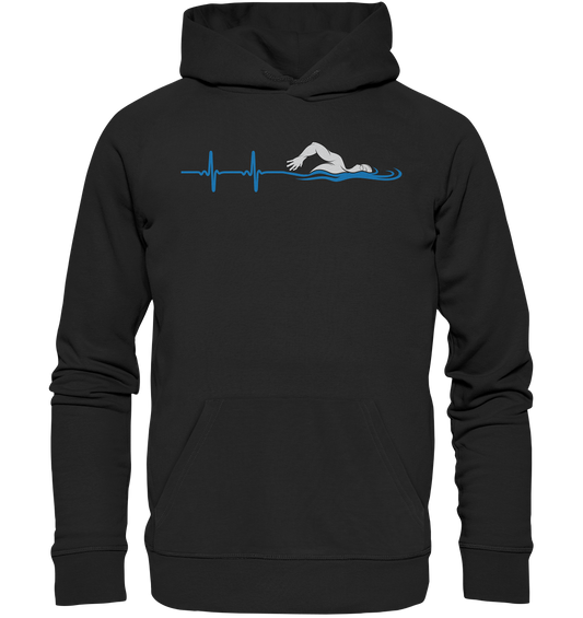 Schwimmen Herzschlag Schwimmer Wassersport Bademode - Premium Unisex Hoodie